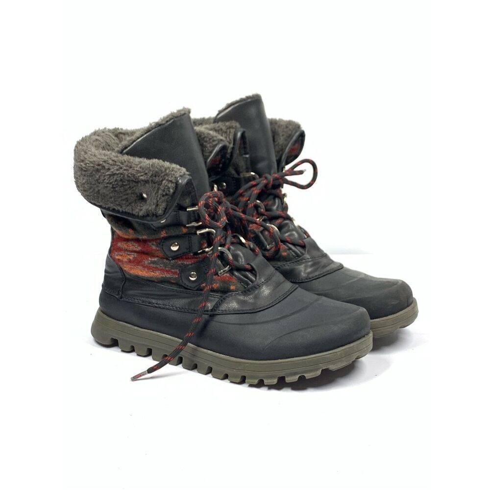 Baretraps Yaeger Stay Dry Winter Boots Aztec Pattern Women Size 7.5